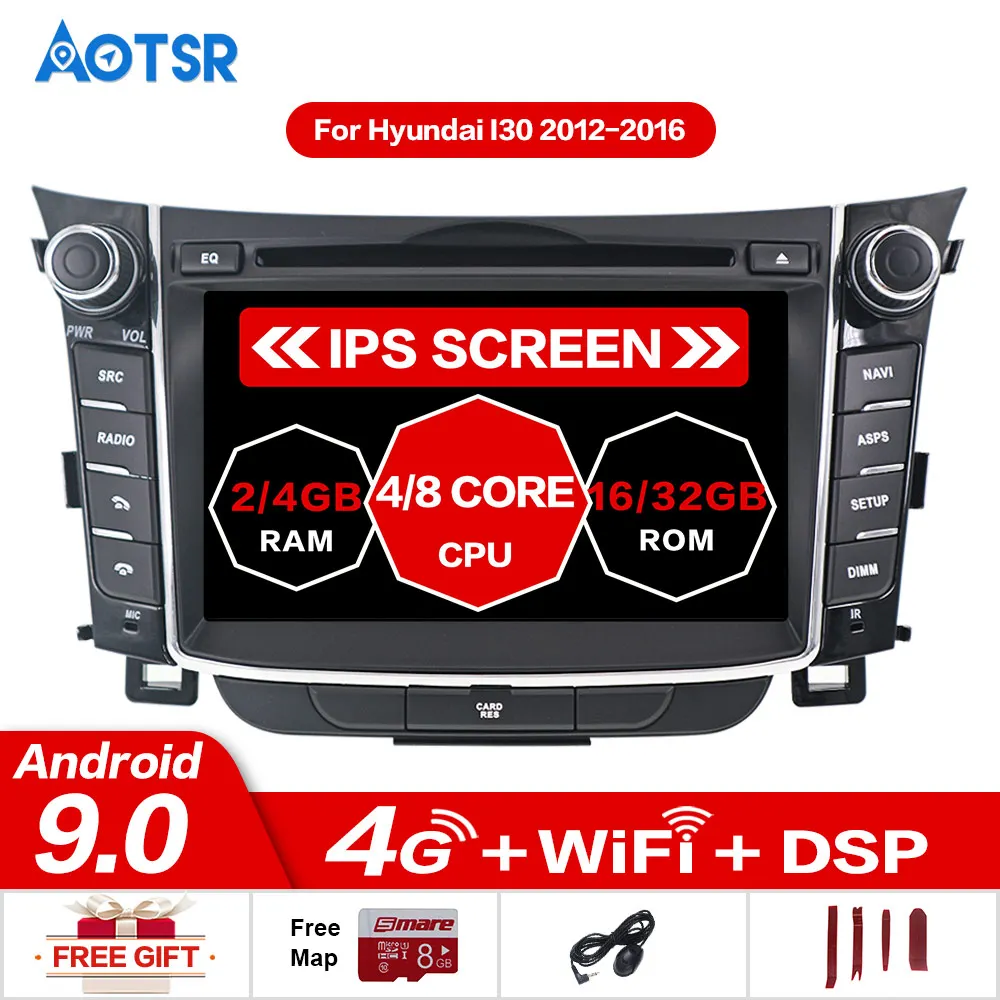 Cheap 32GB Android 9.0 Car Stereo DVD Player GPS Glonass Navigation For Hyundai I30 Elantra GT 2012+ Video Multimedia Radio headunit 0 Cheap 32GB Android 9.0 Car Stereo DVD Player GPS Glonass Navigation For Hyundai I30 Elantra GT 2012+ Video Multimedia Radio headunit 0