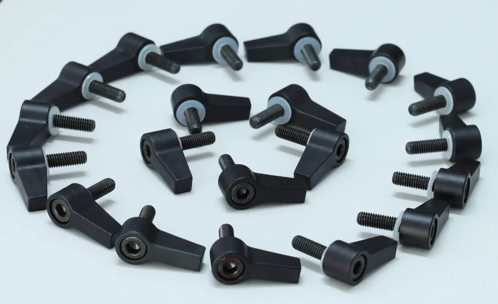 20x M5 Knob Thumb Screw L Shape Screw For 15mm Rod Rail Rig Clamp