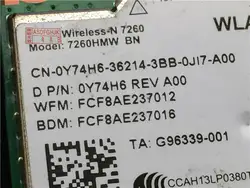 Оригинальный CN-0Y74H6 0Y74H6 Y74H6 для DELL 5537 Wireless-n 7260 7260hmw Bn Половина мини Pcie Pci-express Wlan wi-Fi карты полностью протестированы