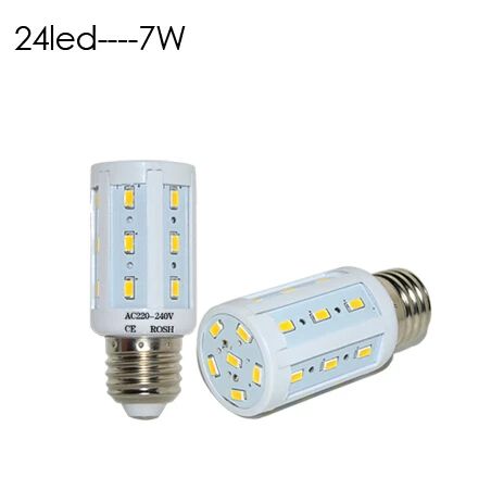 E27 E14 5630 5730 SMD Светодиодная лампа кукуруза 220 В 110 24 165 шт. светодиодные кристаллы