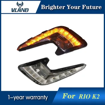 

LED Daylight For KIA RIO K2 2012 2013 2014 LED Daytime Running Light Waterproof with fog lamp