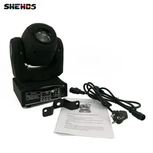 2 шт./лот, 30 Вт Светодиодный светильник Gobo Spot moving head DMX512 Disco вечерние DJ Club effect светильник ing