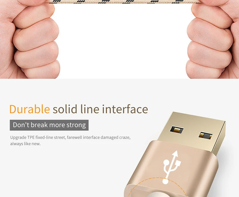 TOPK [5-Pack] 5 V/2,4 A(макс.) Micro USB кабель, нейлоновый плетеный металлический корпус позолоченный зарядный кабель для samsung/Xiaomi/huawei