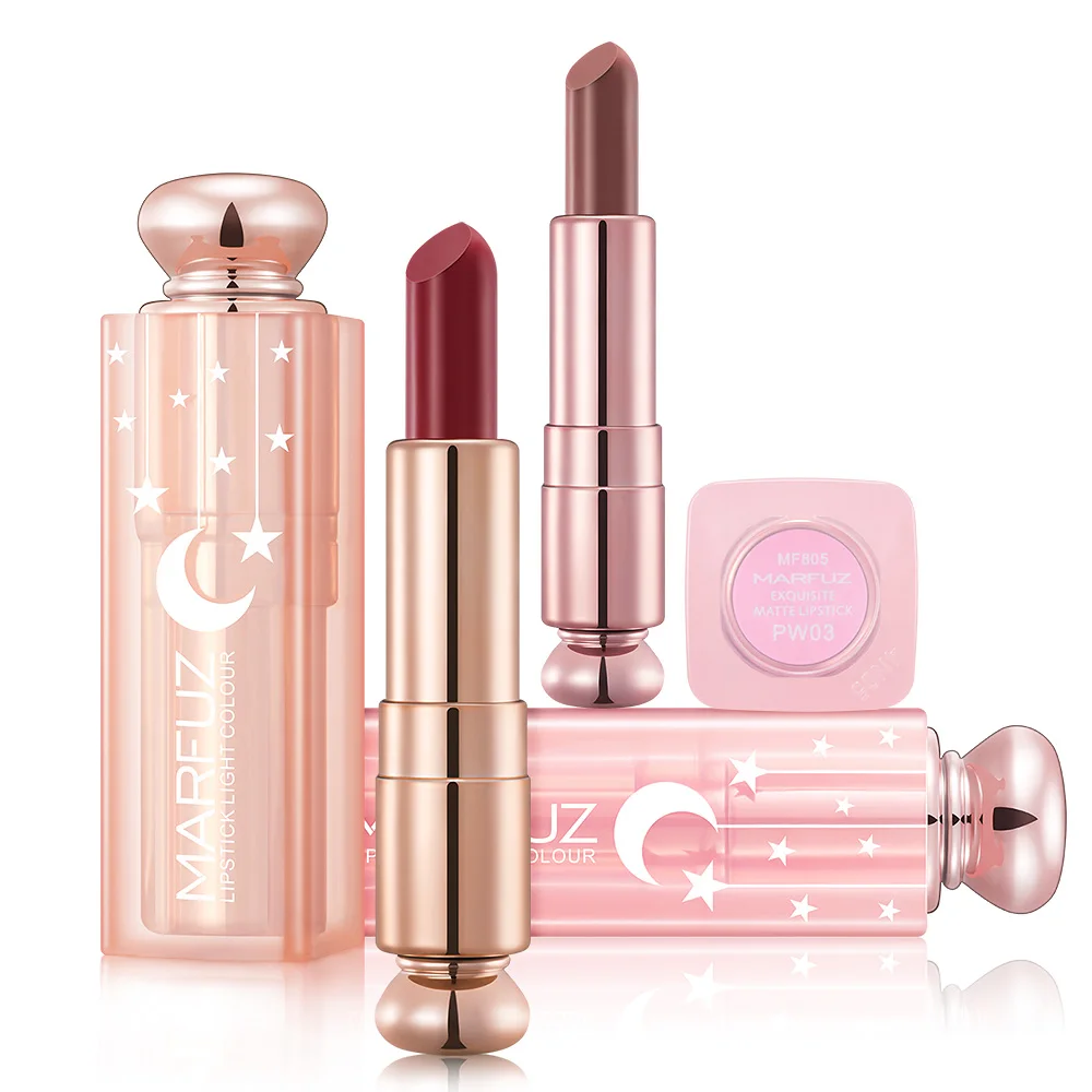 

Lipstick Cute style Matte Velvet 8 colors Beauty Makeup Nude Cosmetic Long Lasting Pigment Lipstick Kits JYLMF05