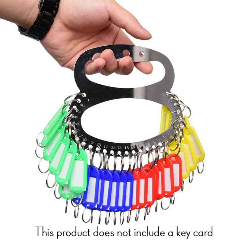

Outdoor Tools Manager Organizer Key Chains Holder Keychain With 18/28/38/48/58 Key Labels Assortment