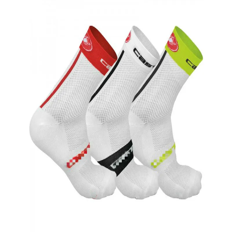 New Summer Breathable Cycling Socks Men White Mesh Bike Wearproof Road Calcetines Ciclismoin