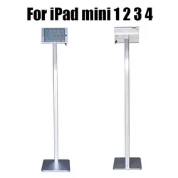 Алюминий ipad floor stand tablet замок случае дисплей планшета корпус поддержка розничная защита от кражи стойки для ipad mini 1 2 3 4