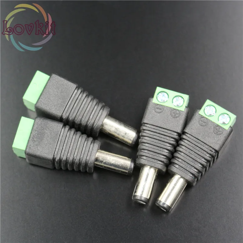 5 шт. штекеры для светодиодной ленты 5050 / 3528 SMD|cable for led strip|led jackled strip connector cable |