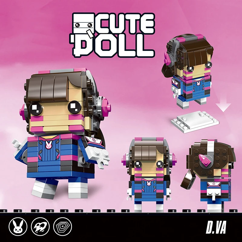 

100+PCS Cute Doll Watching the Vanguard Bricks Toys Children building block toys Build-up Block Figure Toy