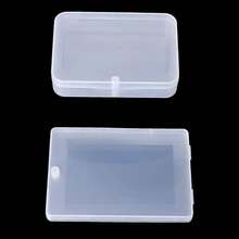 Прямоугольный пластиковый чехол для хранения Коллекционная коробка контейнер для ювелирных бус визитных карточек коробка аксессуары для аппаратных средств Органайзер