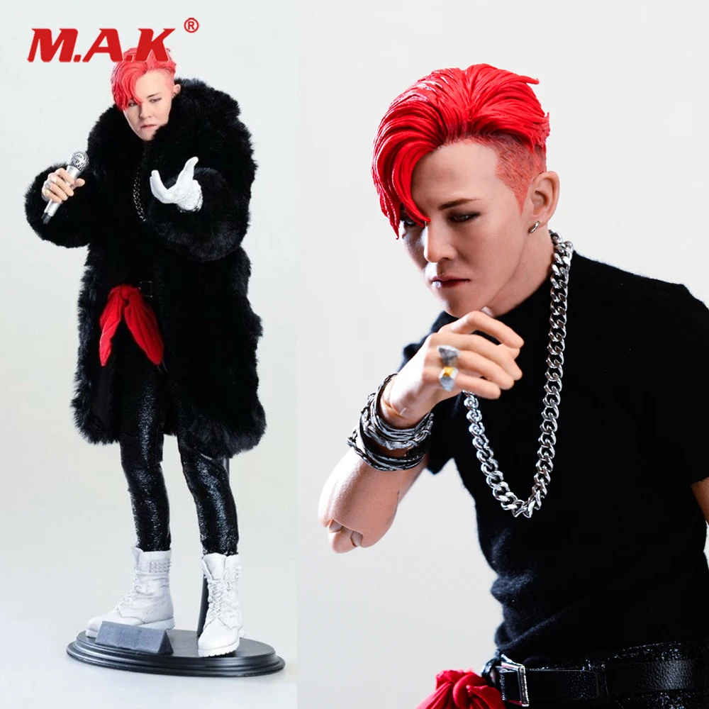 Коллекционная модель 1/6 года, Азиатский, корейский, суперзвезда, певец, G-DRAGON, экшн-фигурка, голова, микрофон, аксессуары для фанатов, подарки