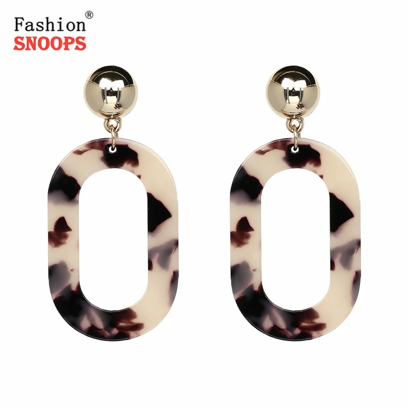 

New Design Trendy High Quality Big Maxi Earrings For Women Statement Acrylic Dangle Earring Pendientes
