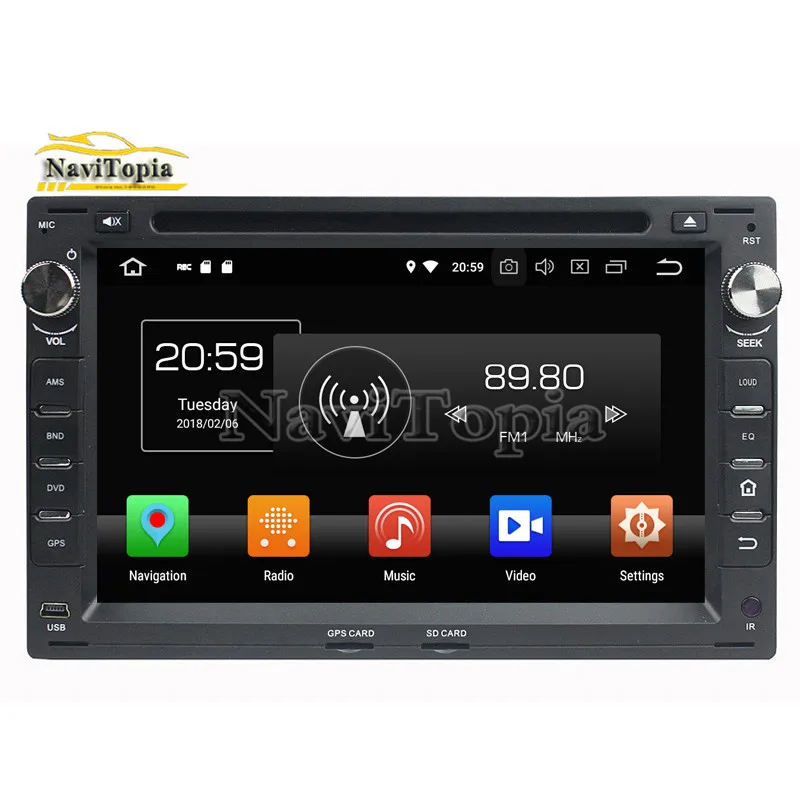 NAVITOPIA 7 &quot4G + 64G Восьмиядерный Android 9 0 автомобильный радиоприемник стерео для VW Passat