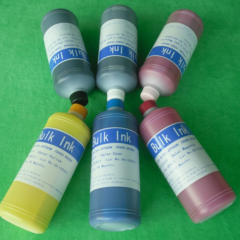 6 liters/lot top quality Genuine Pigment Ink For HP 5000 5500 Printer