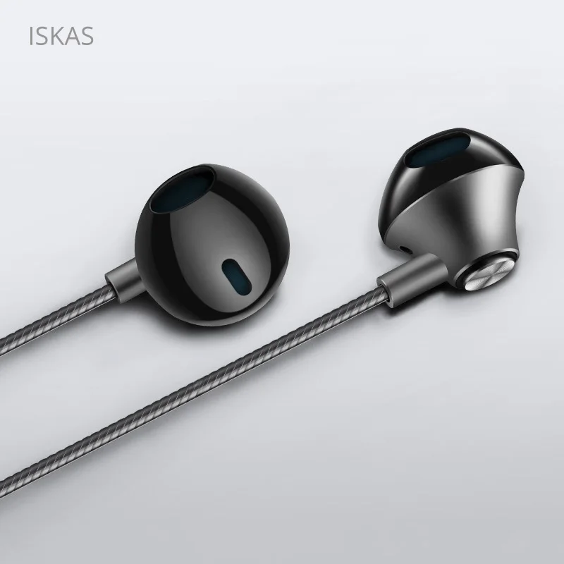 ISKAS гарнитура для телефона пуговицы наушники-капельки дляимузыка хорошее 3 5 мм