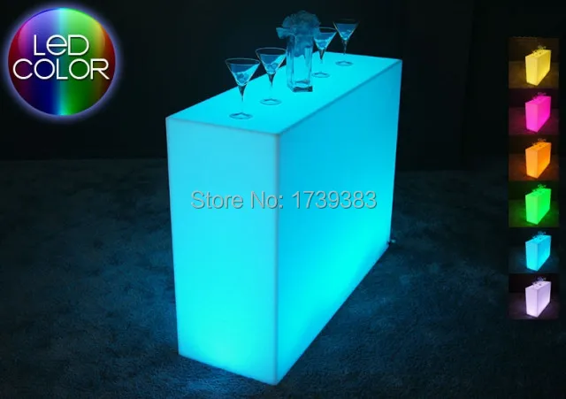 

Luminous Remote control LED Bar Counter,Break Bar,LED Break Line Bar Table,rechargeable Rundbar LED Bartresen furniture