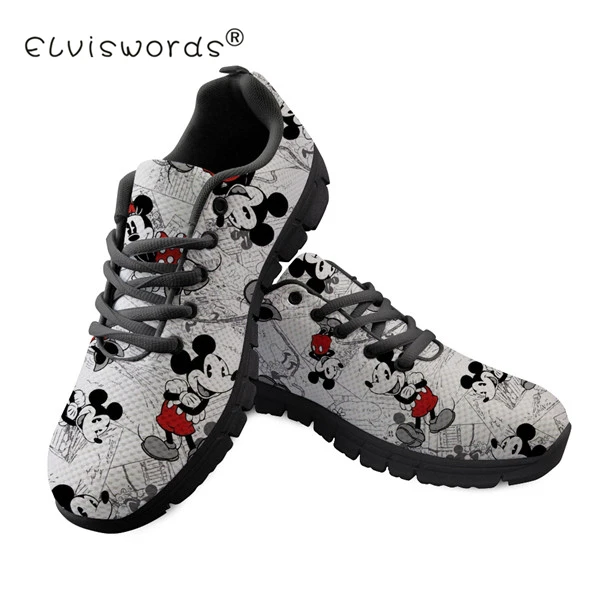 

ELVISWORDS Cartoon Nursing Shoes Women Sneakers Girls Tenis Feminino Female Casual Shoes Sneakers Fashion Flats Vulcanized Shoes