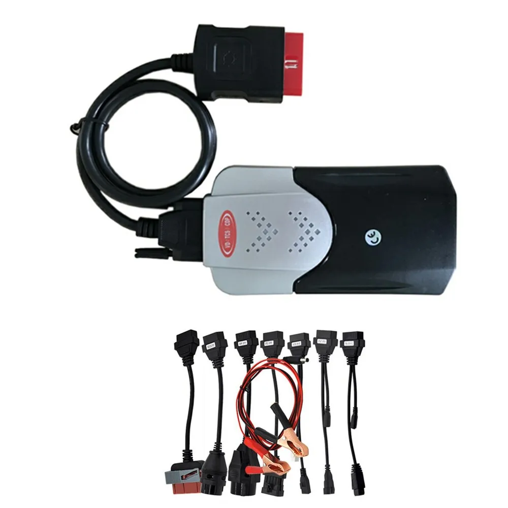 New vci VD TCS cdp pro plus +LED cables SCANNER for cars/trucks