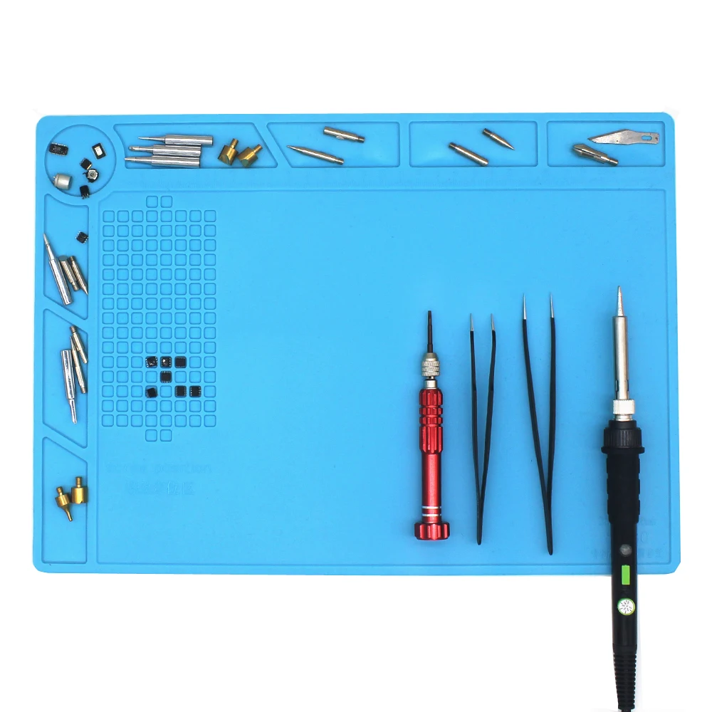  GEYOTAR Heat Insulation Silicone Pad Desk Mat Maintenance Platform for BGA Welding Repair Station A