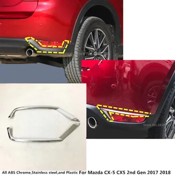 

Car ABS Chrome Cover Trim Back Tail Rear Fog Light Eyebrow Lamp Frame Stick 2pcs For Mazda CX-5 CX5 2nd Gen 2017 2018 2019 2020