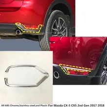Горячая Распродажа кузова ABS хром крышка trim tail заднего Туман свет лампы рамка stick 2 шт. для Mazda CX-5 CX5 2nd Gen 2017 2018