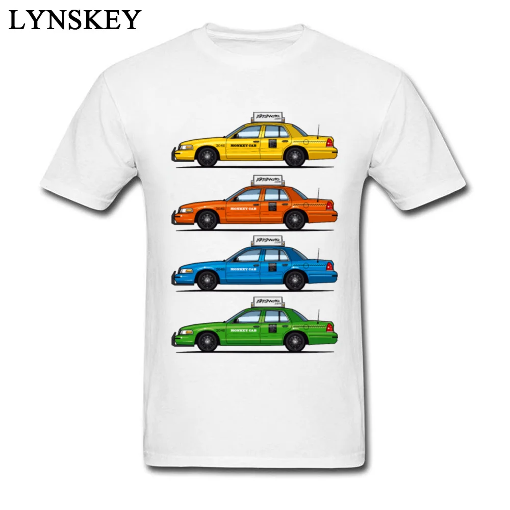 T-shirts Leisure Short Sleeve Cute Crewneck Cotton Tops Tees Printed On Summer Fall Color Taxi Cabs Crown Vic Clothing Shirt for Men Color Taxi Cabs Crown Vic white