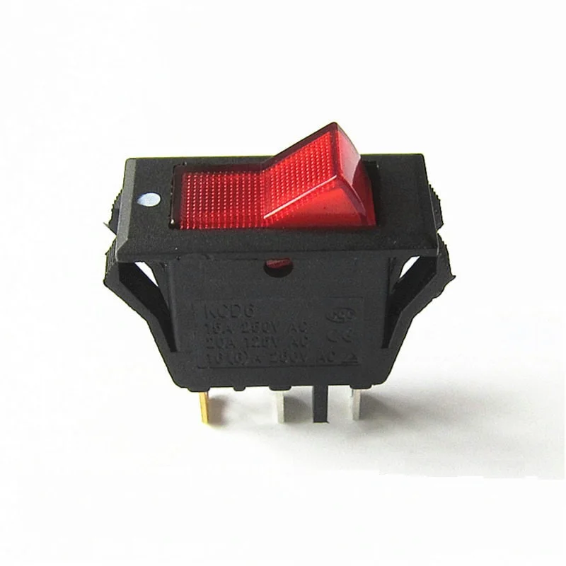 On Off led light rocker switch KCD4 3p Electrical Contact Switch With Button Thin Touch Tact