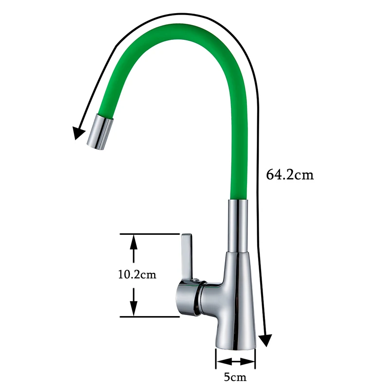 quyanre wanfan gappo colorful red Silica Gel Nose Any Direction Kitchen Faucet Cold and Hot Water Mixer Torneira Cozinha Crane5