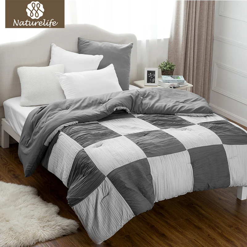 Buy Naturelife Plaid Printed Comforter Duvet Insert