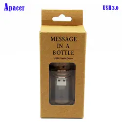 Apacer USB 3.0 Pen Drive стекло дрейф бутылок + коробка USB Flash Drive 4 ГБ 8 ГБ 16 ГБ 32 ГБ usb stick подарок