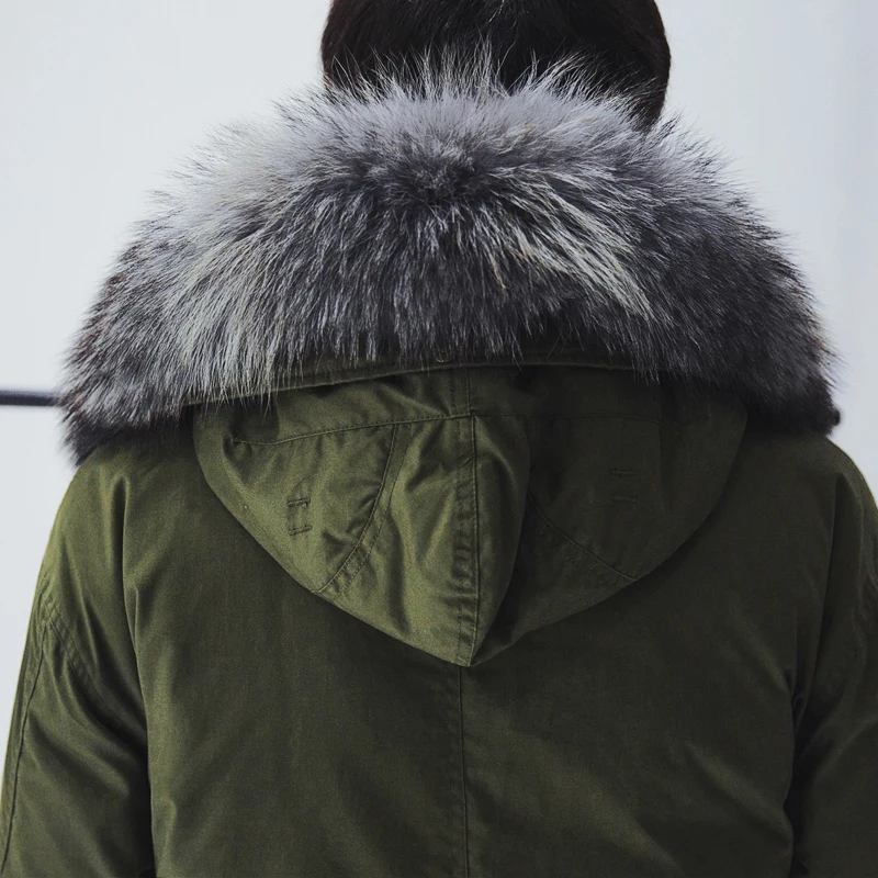 2017 Épaissir En Rembourré Manteau Parkas Lx1096 Solide Veste Chaud Ayunsue Hommes Fausse Fourrure Amy Coton Hiver Longue Vêtements Mâle Outwear Green P8n0wOk