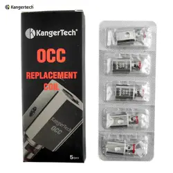 Kangertech вертикальные ОСС органический хлопок SSOCC катушки подходят для kanger subtank 5 шт./партия