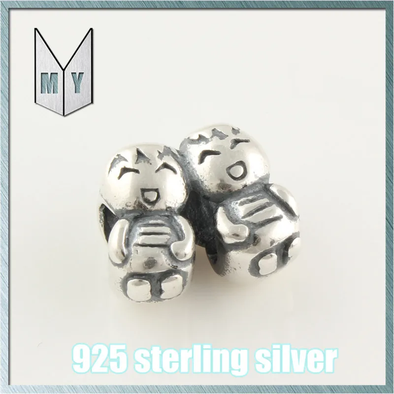 Lovely Sisters 925 Sterling Silver Spacer Beads DIY Jewellery Findings for making Bracelets FJ255 | Украшения и аксессуары