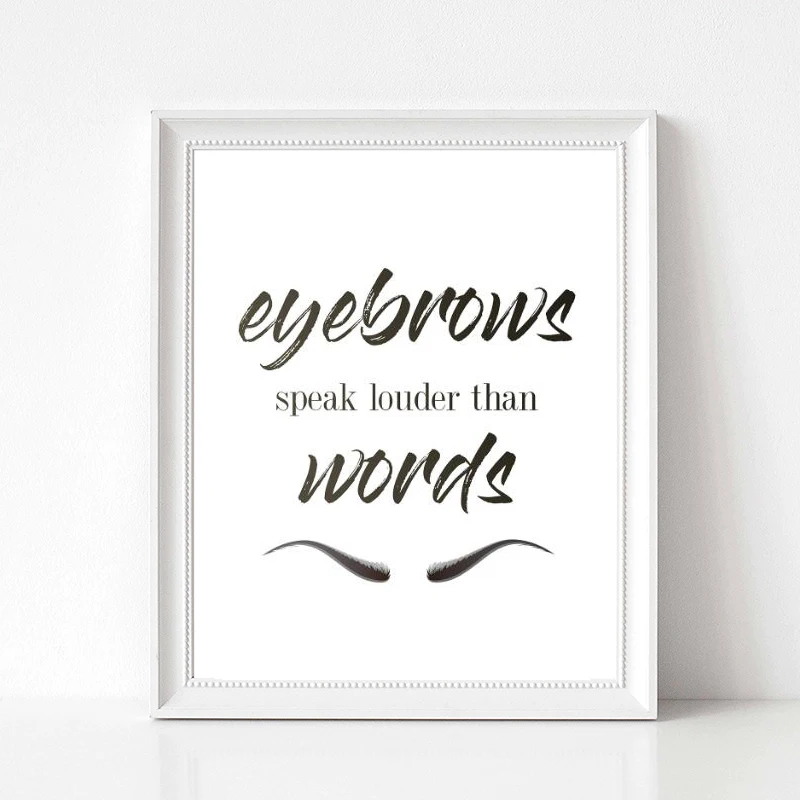 Make up Eyelashes canvas painting girls room decoration