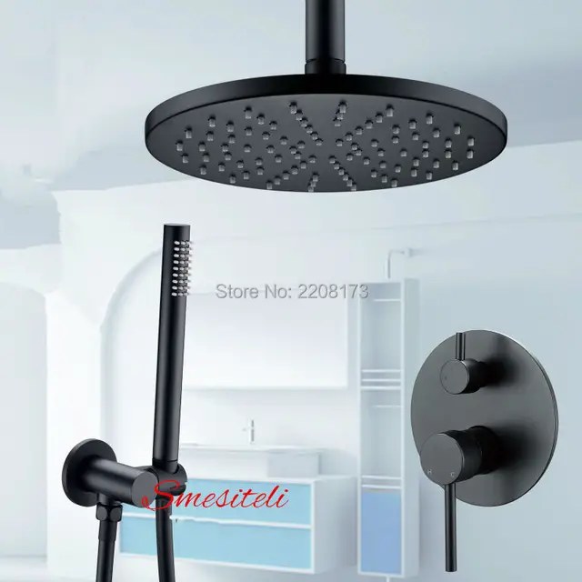 Shower Sets System Whole Luxury Bathroom Faucet Rose Black 8 16 Shower Sets System Whole Luxury Bathroom Faucet Rose Black 8 16 Head Ceiling