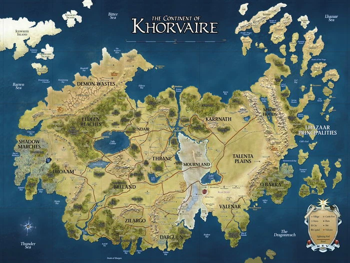 Subordinar receta foro D&D Map Khorvaire Fantasy Art Dungeons & Dragons 24x18 Print POSTER|poster  digital prints|print plotterposter wall - AliExpress