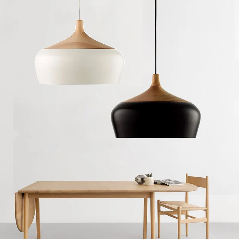 Pendant Haning Light Modern Wood 6