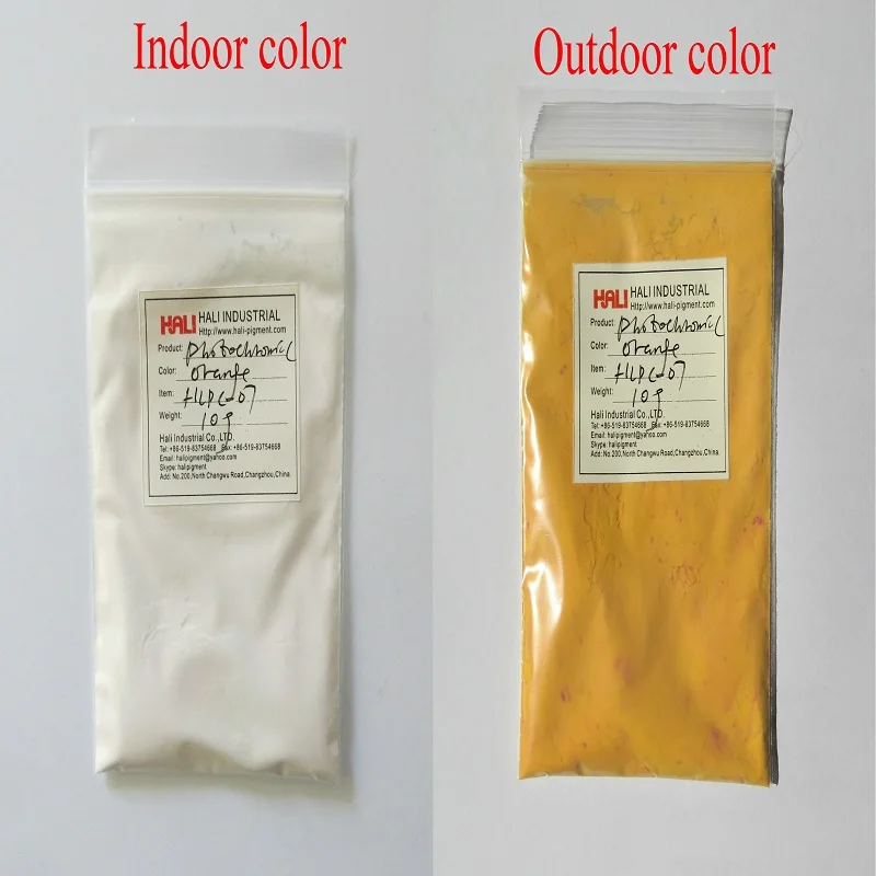 Photochromic pigment powder sunlight active pigment solor sensitive item:HLPC-01 color:red 1lot=10gram.