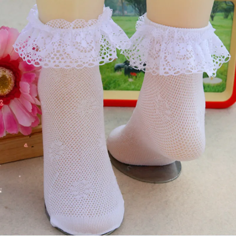 Новый summerretro кружевное платье с цветочным узором для девочек носки маленьких