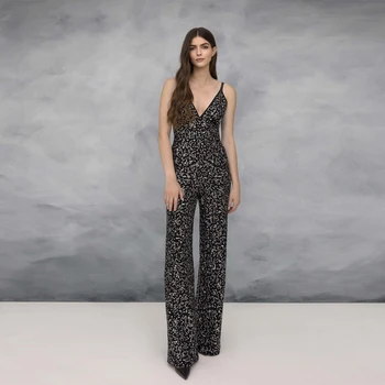 

CIEMIILI Women Sexy Jumpsuits 2019 New Fashion Vestidos Sleeveless Celebrity Evening Party Bodysuits Bodycon Ladies Clothes