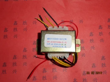 

22V 0.5A 10.5V 0.3A Transformer 220V input 15VA EI48*30 Water heater power transformer for ZHL-04EI-57A3