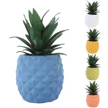 Искусственный украшение в виде ананаса поддельные смолы горшочных растений бонсаи сад для гостиной офисные Настольный Декор искусственные фрукты Лидер продаж