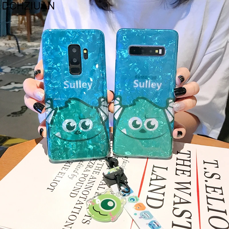 

DCHZIUAN Conch Shell Cartoon Sulley Phone Case For Samsung Galaxy S10 Plus S8 S9 Plus Note 8 Note 9 Cute Silicone Case Cover