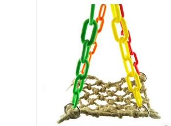

The parrot supplies rope swing hammock net birds toy 25cm*30cm