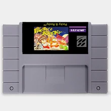 Pocky Rocky& Pocky Rocky 2 16 бит большой серый игровой Картридж для США NTSC игровой плеер