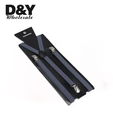 2 шт./лот 1,5 см в ширину "темно-серый" цвет подтяжки серьга унисекс Эластичные подтяжки тонкие Подтяжки Y-back подтяжки/галлус