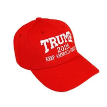 1Pcs Trump Keep America Great Embroidery Campaign Hat Usa Baseball Cap Red#8