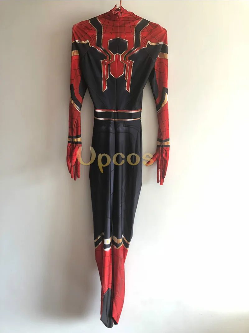 Взрослый костюм паука вдали от дома косплей костюм том Холланд Питер парк Железный человек костюм Disfraz