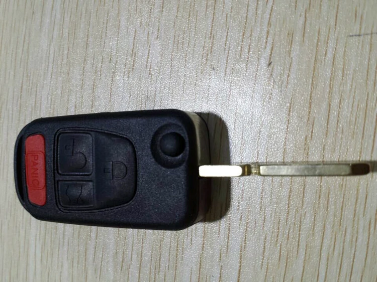 Benz Flip Remote Key Shell 3+1  Buttons HU39(4)11