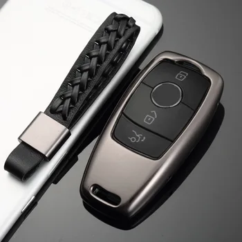 

High grade Aluminium Alloy Key Case For Mercedes Benz 2017 E Class W213 2018 S class Accessories Car styling